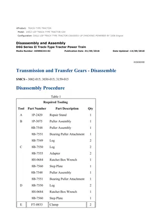 Caterpillar Cat D6G2 LGP TRACK-TYPE TRACTOR (Prefix C6X) Service Repair Manual Instant Download (C6X00001 and up)