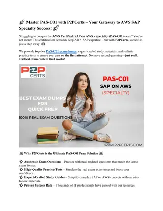 Pass PAS-C01 on the First Attempt – Expert-Crafted Dumps Inside!