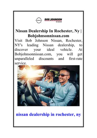 Nissan Dealership In Rochester, Ny  Bobjohnsonnissan.com