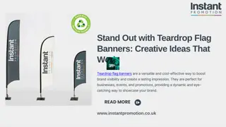 Stand Out with Teardrop Flag Banners: Creative Ideas That Work