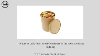 The Rise of Leak-Proof Paper Containers in the Soup and Sauce Industry