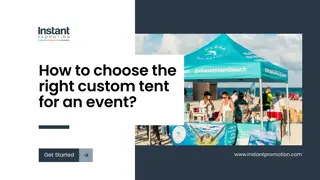 Selecting the Perfect Custom Tent for Your Event?