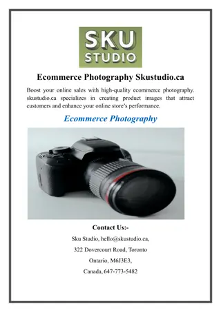 Ecommerce Photography Skustudio.ca