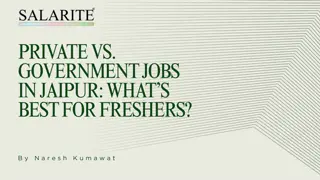 Private vs. Government Jobs in Jaipur: What’s Best for Freshers?, ppt