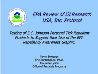 EPA Review of Tick Repellent Testing Protocol