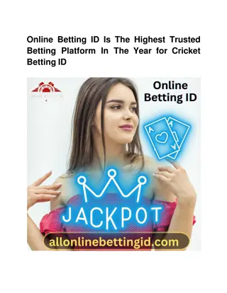 Online Betting ID Is The Highest Trusted Betting Platform In The Year for Cricket Betting ID