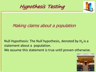 Hypothesis Testing