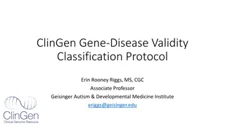 Gene Disease Validity Curation Process