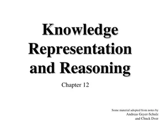 Knowledge Representation and Reasoning