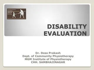 DISABILITY EVALUATION