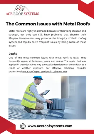 The Common Issues with Metal Roofs in Lebanon, MO