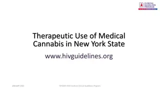 Therapeutic Use of Medical Cannabis in New York State