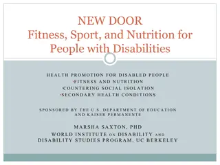 New Door: Fitness, Sport, and Nutrition for People with Disabilities