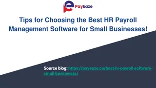 Tips for Selecting HR Payroll Management Software!