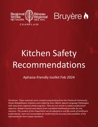 Kitchen Safety  Recommendations