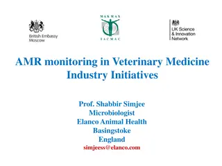 AMR monitoring in Veterinary Medicine  Industry Initiatives