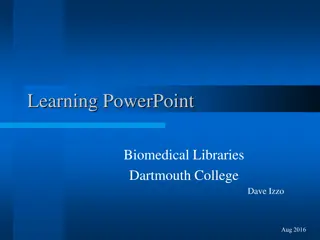 Learning PowerPoint