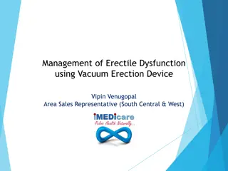 Management of Erectile Dysfunction  using Vacuum Erection Device