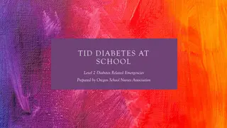 Diabetes Emergencies at School Preparedness