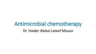 Antimicrobial chemotherapy