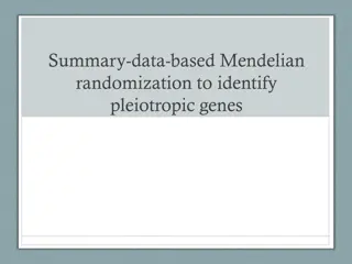 Summary-data-based Mendelian randomization to identify  pleiotropic genes