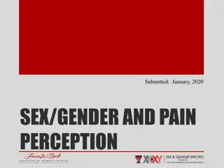 Sex/Gender Differences in Pain Perception