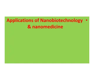 Applications of Nanobiotechnology & nanomedicine