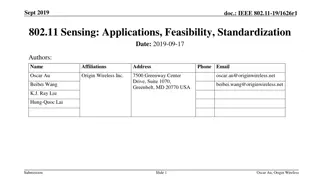 IEEE 802.11 Sensing: Applications, Feasibility, Standardization