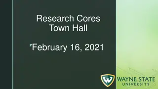 WSU Cores Town Hall - Research Infrastructure Events