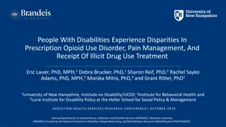 Disparities in Prescription Opioid Use Among People with Disabilities