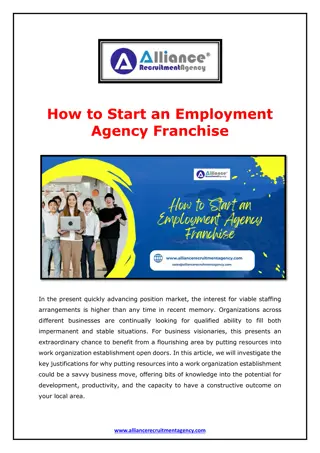 How to Start an Employment Agency Franchise