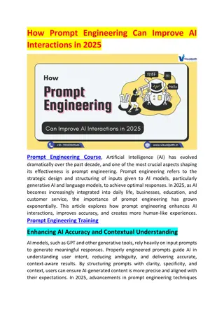 Prompt Engineering Course | Prompt Engineering AI Course Online