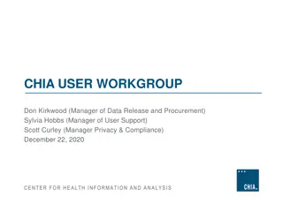 CHIA USER WORKGROUP