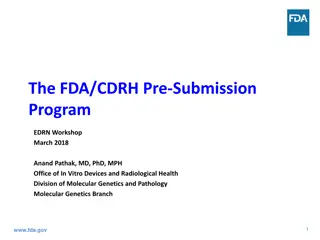 Understanding FDA Pre-Submission Program for Medical Device Development