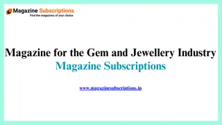 Magazine for the Gem and Jewellery Industry - Magazines Subscriptions