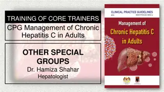 Management of Chronic HCV Infection in Special Groups