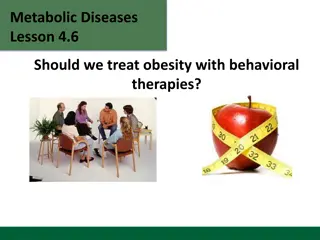 Treating Obesity with Behavioral Therapies