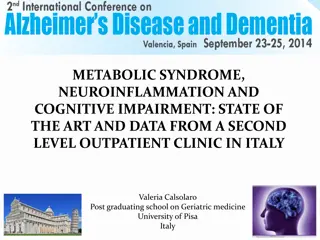 Metabolic Syndrome, Neuroinflammation, and Cognitive Impairment: Data and Insights