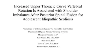 Upper Thoracic Curve Rotation and Shoulder Imbalance Post-Spinal Fusion