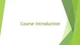 Course Introduction