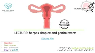 LECTURE: herpes simplex and genital warts