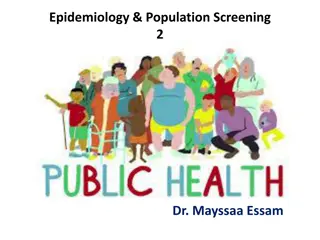 Epidemiology & Population Screening