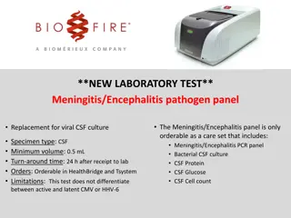 Meningitis/Encephalitis pathogen panel