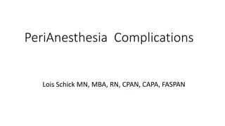 PeriAnesthesia Complications