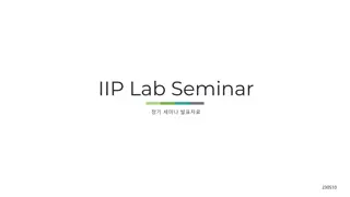 IIP Lab Seminar