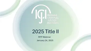 Importance of Title II Funds in Juvenile Justice Programs