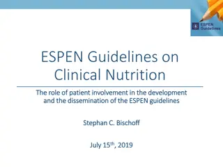 ESPEN Guidelines on Clinical Nutrition