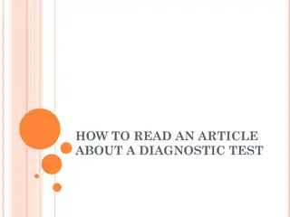 How to Read an Article About Diagnostic Test