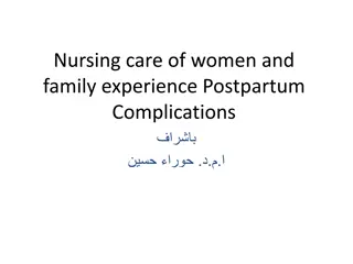 Postpartum Complications: Understanding and Addressing