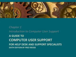 A GUIDE TO COMPUTER USER SUPPORT